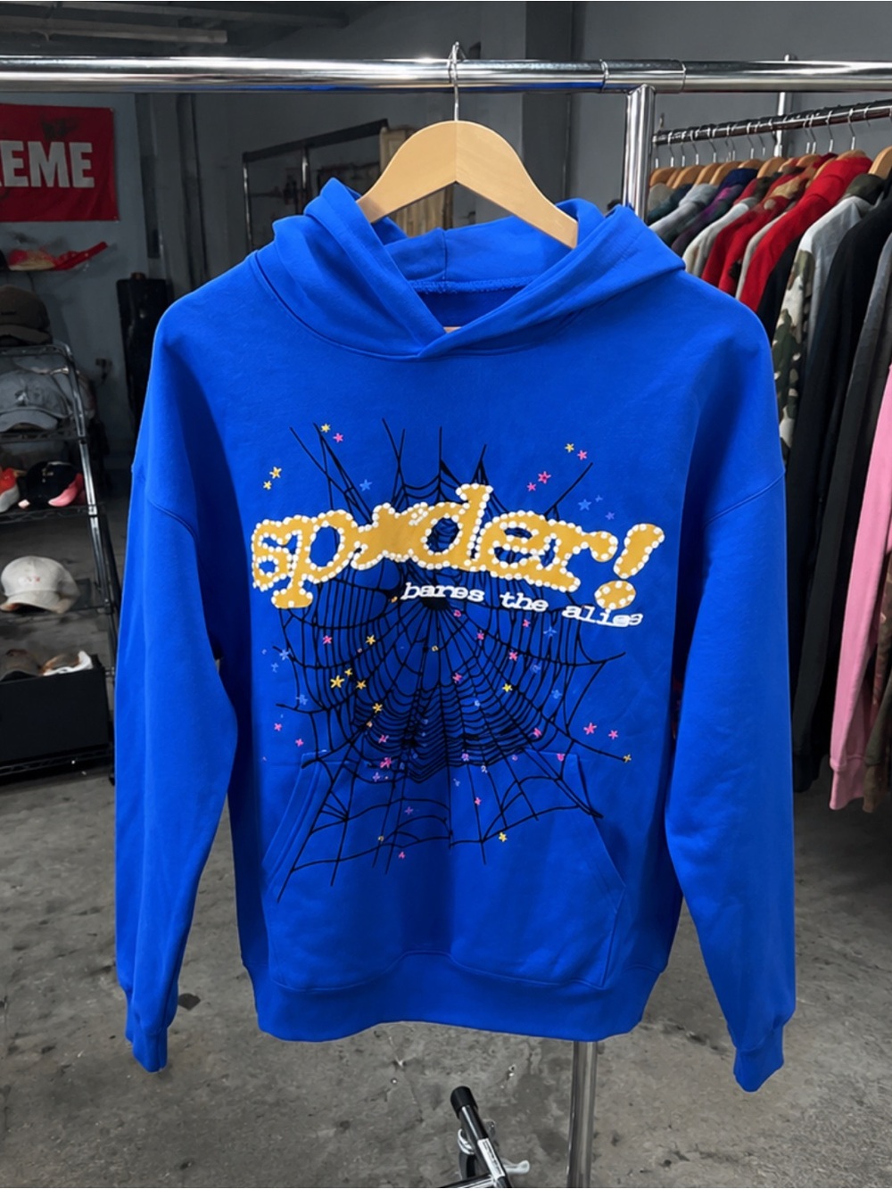 Spider Graphic Pullover Hoodie